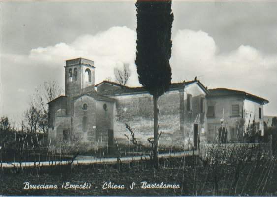 La Chiesa di Brusciana, dove i Setticelli sono sepolti in gran numero anche se senza lapidi (grazie a Giulia Grazi!)