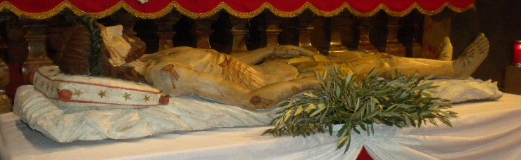 Cristo morto in legno nella Chiesa di Santa Maria degli Angeli