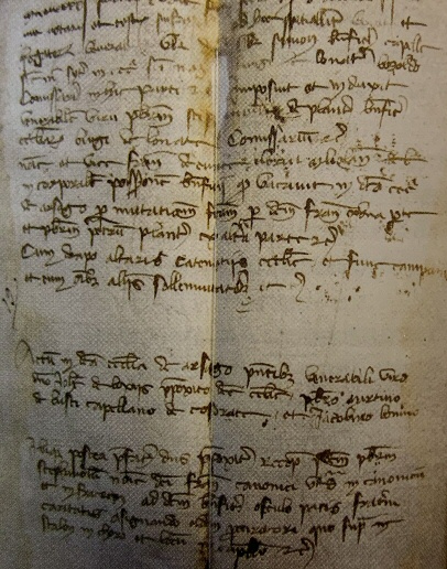 Atto notarile del 1472