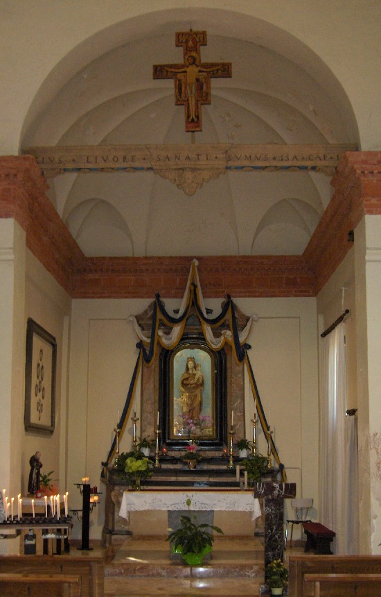 L'abside della chiesa di Sancta Maria in Agro