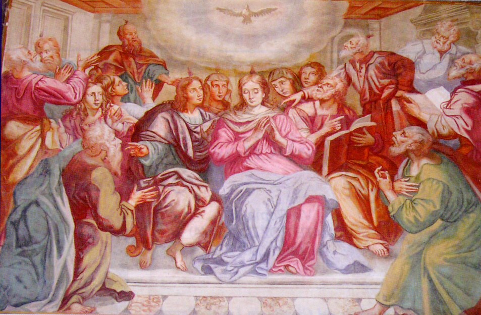 La Pentecoste, affresco del 1700 nel Monastero di San Michele