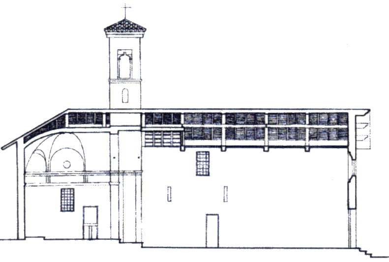 Sezione della chiesa di Santa Maria Assunta