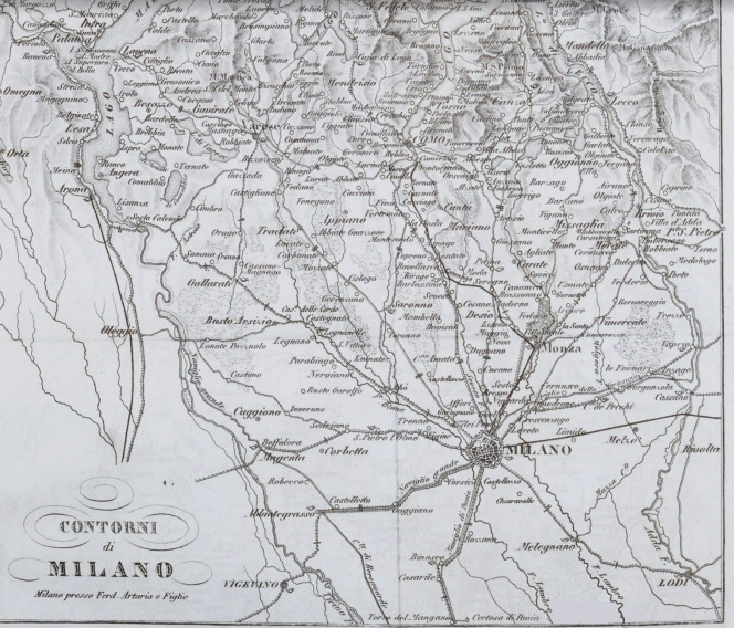 L'Alto Milanese nel 1857