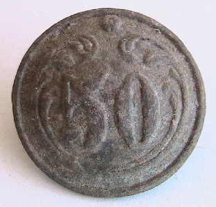 Un bottone risalente circa al periodo della Prima Guerra Mondiale