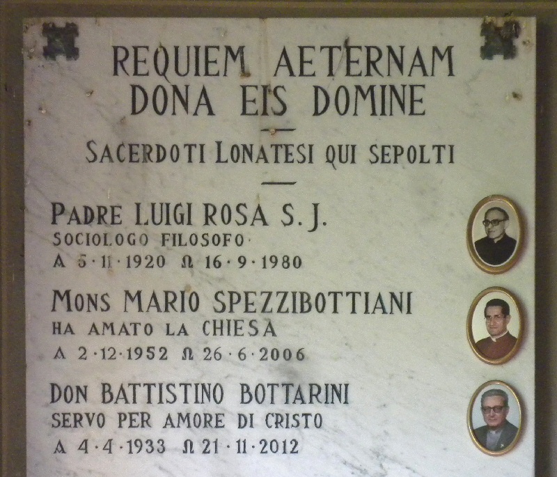 Padre Luigi Rosa e Mons. Mario Spezzibottiani