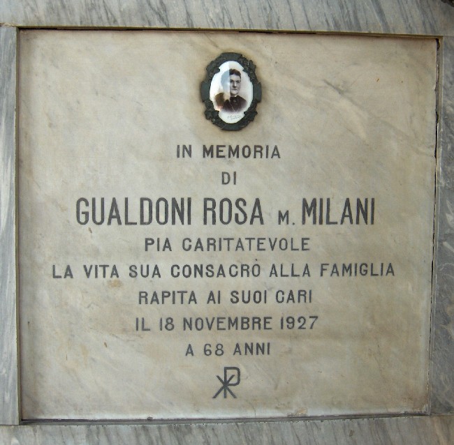 Rosa Gualdoni in Milani