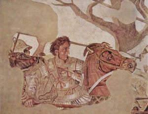 Alessandro Magno, affresco dalla villa del Fauno a Pompei