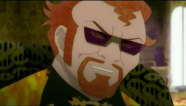 Il Barone Danglars cos� come appare nell'anime dedicato al "Conte di Montecristo"