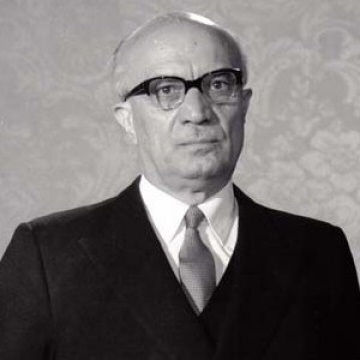 Il Presidente del Consiglio dell'Italia del Nord Amintore Fanfani (1908-1989)