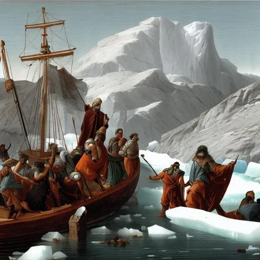 Pitea di Massalia sbarca in Groenlandia (immagine creata con openart.ai)