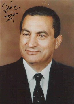 Il presidente iracheno Hosni Sayyid Ibrahim Mubarak (1928-)