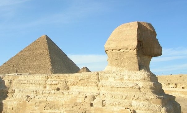 La piramide di Chefren e la Sfinge, fotografate dall'amico Never75