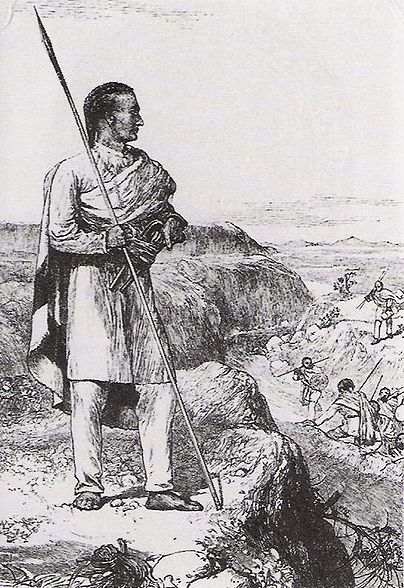 L'imperatore Teodoro il Grande (da H. Rassam, Narrative of British Mission to Theodore, 1869)