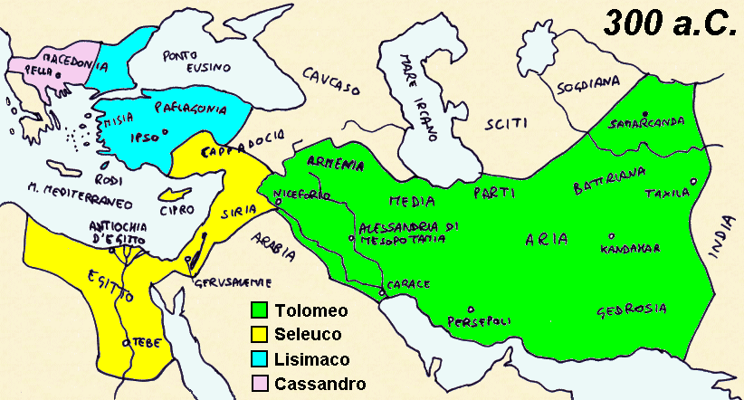 Spartizione dell'Impero di Alessandro Magno (grazie a William Riker)