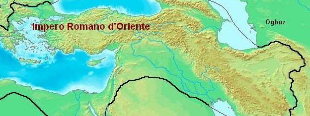 L'impero bizantino nel 622 (cliccare per ingrandire)