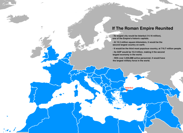 Se l'impero Romano fosse riunito... (cliccare per ingrandire)
