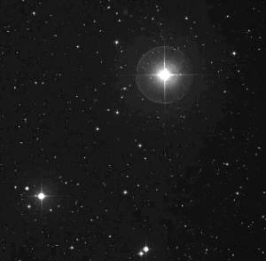 La stella Epsilon Eridani vista dalla Terra (cortesia della NASA)