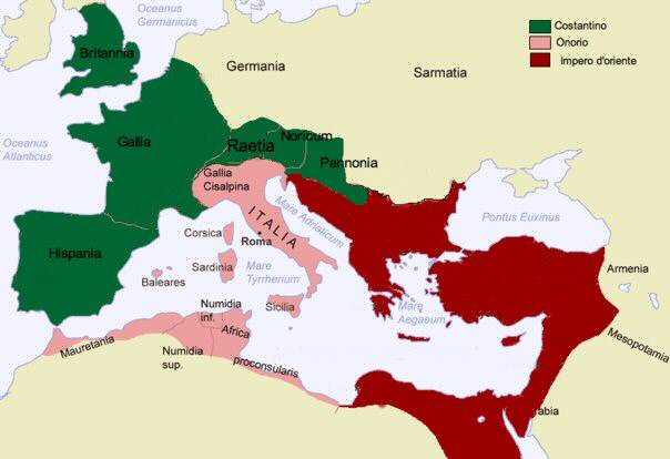 Il Mediterraneo nel 410 (grazie a Camillo Cantarano)