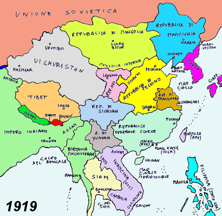 La Cina al termine della Prima Guerra Mondiale