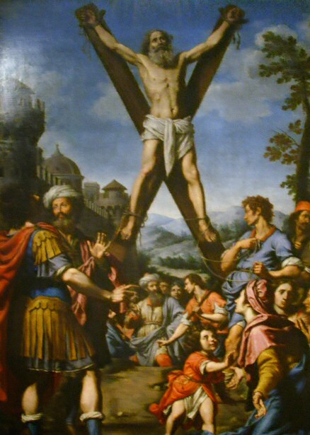 Antonio Ruggieri, "Martirio di Sant'Andrea a Poseidonia", Chiesa dei Santi Michele e Gaetano, Firenze (1643)