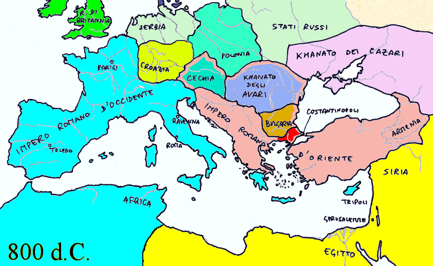 I Germani in oriente nell'800 d.C.