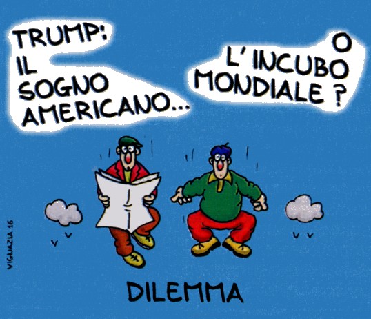 Vignetta di Pier Aldo Vignazia tratta dal n 47 del 2016 di "Famiglia Cristiana"