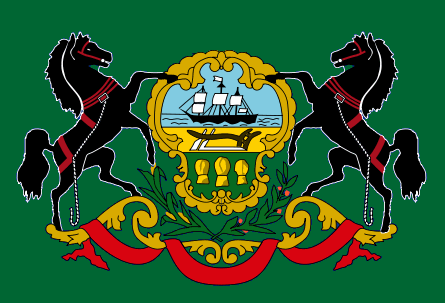 Attuale bandiera della Repubblica di Pensilvania