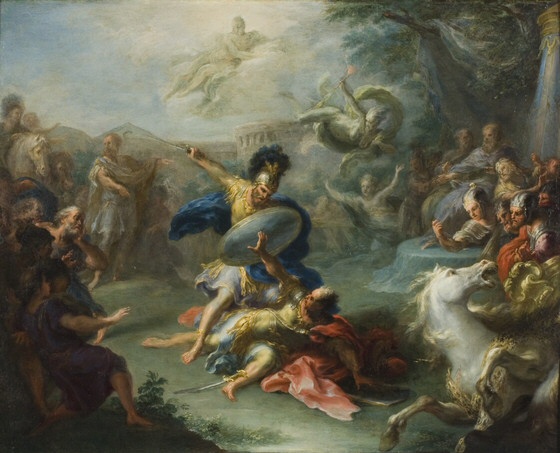 Giacomo del Po, Tobia uccide Reso, 1700, Los Angeles County Museum of Art