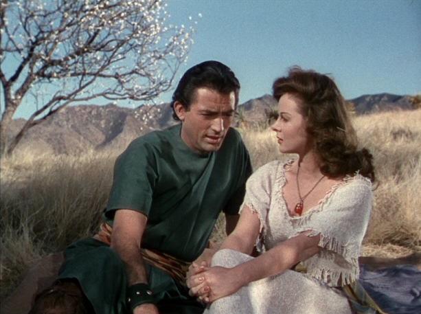 Davide e Abigail interpretati rispettivamente da Gregory Peck e Susan Hayward nel kolossal "Davide e Abigail" (1951) diretto da Henry King