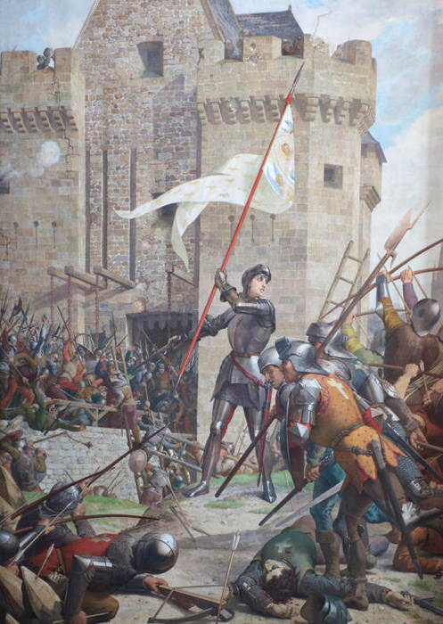 Santa Caterina de' Vigri all'assedio di Milano, quadro di Jules Lenepveu