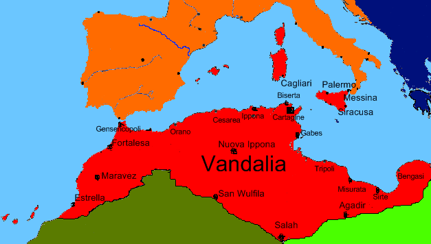 Mappa della Vandalia Oggi