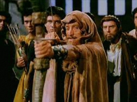 Gedeone e la prova dell'arco, dal kolossal "Gedeone" (1954) con Kirk Douglas