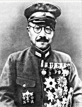 Il Generale e Ministro della Guerra nipponico Hideki Tojo