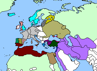 L'Europa intorno al 1200 (grazie a Filobeche)