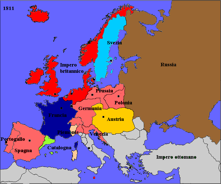 L'Europa nel 1811 (grazie a Perch No?)