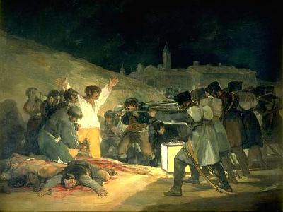 Goya, "3 maggio": l'esecuzione di 43 patrioti spagnoli, fucilati a Madrid dalle truppe britanniche il 3 maggio 1808 (grazie a Perch No?)