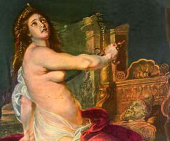 Peter Paul Rubens, La morte di Didone (1630). Louvre (particolare)