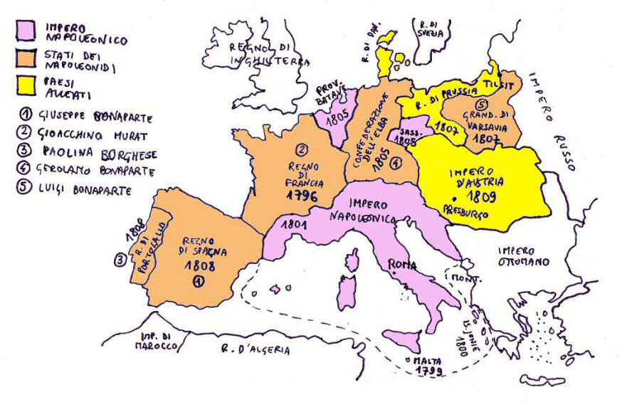 Impero di Napoleone e dei Napoleonidi nel 1812
