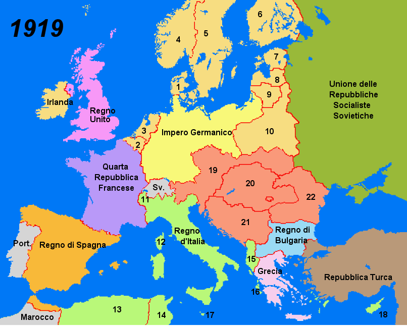 L'Europa nel 1919
