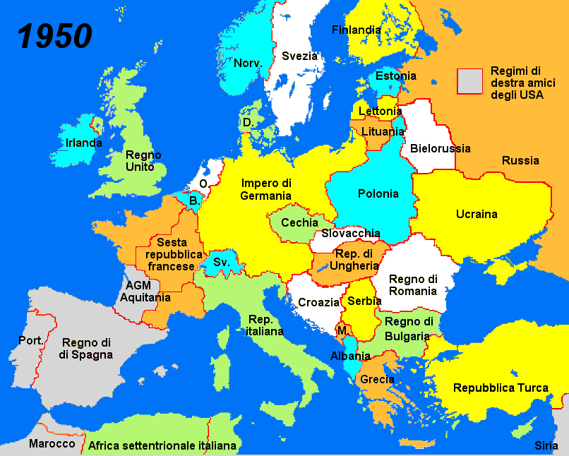 L'Europa nel 1950