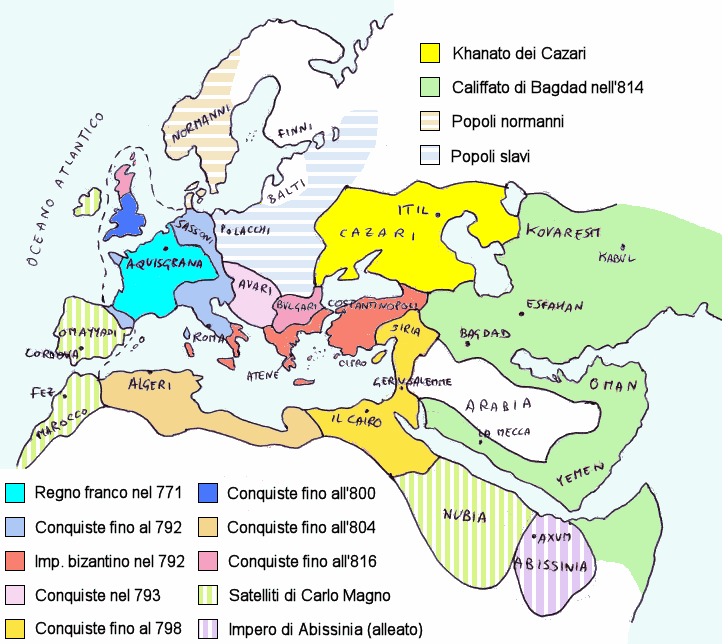L'impero romano di Carlo e Irene