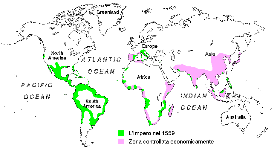L'Impero mondiale del Valentino nel 1559
