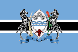 Bandiera dello Stato del Botswana