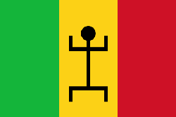 Bandiera della Repubblica Federale del Sudan Occidentale (RFSO)