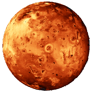 Io, satellite di Giove e sede della Citt� di Dite