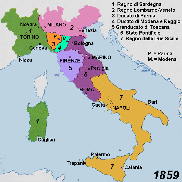 Gli Stati Italiani nel 1859