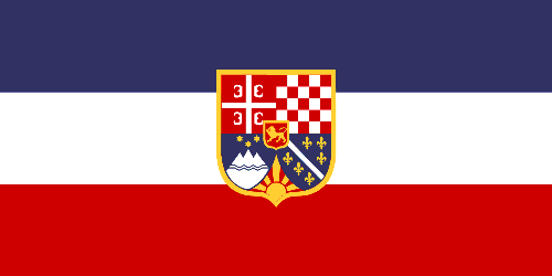 La bandiera del Regno Unito di Jugoslavia
