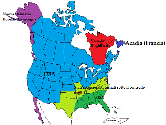 Situazione del nord America dopo la secessione