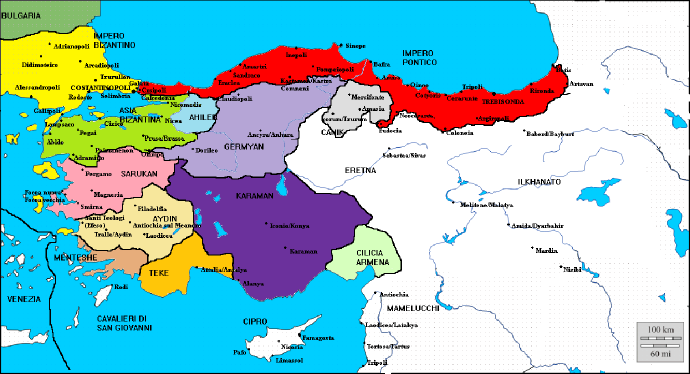 L'Impero pontico nel 1316