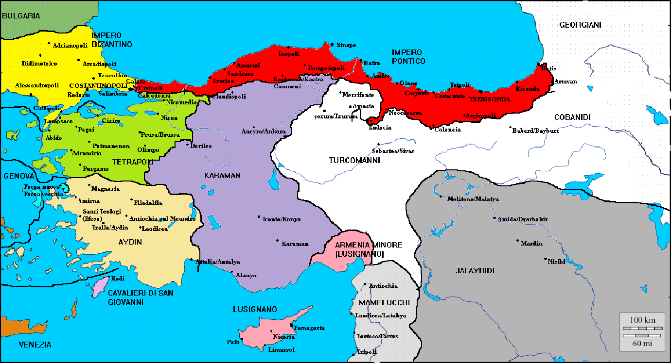 L'Impero pontico nel 1350